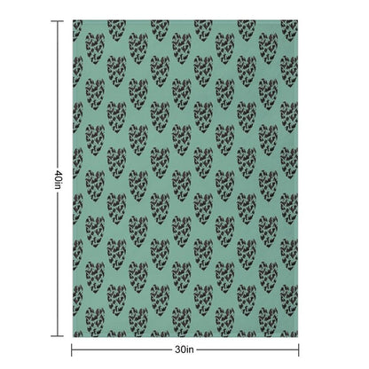 Bat Heart Throw Blanket