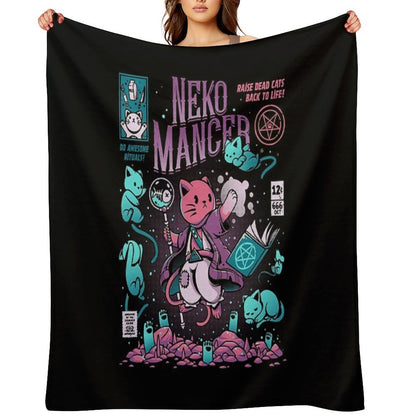 Nekomancer Throw Blanket