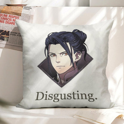 Felix Disgusting V2 Linen Throw Pillow Cover