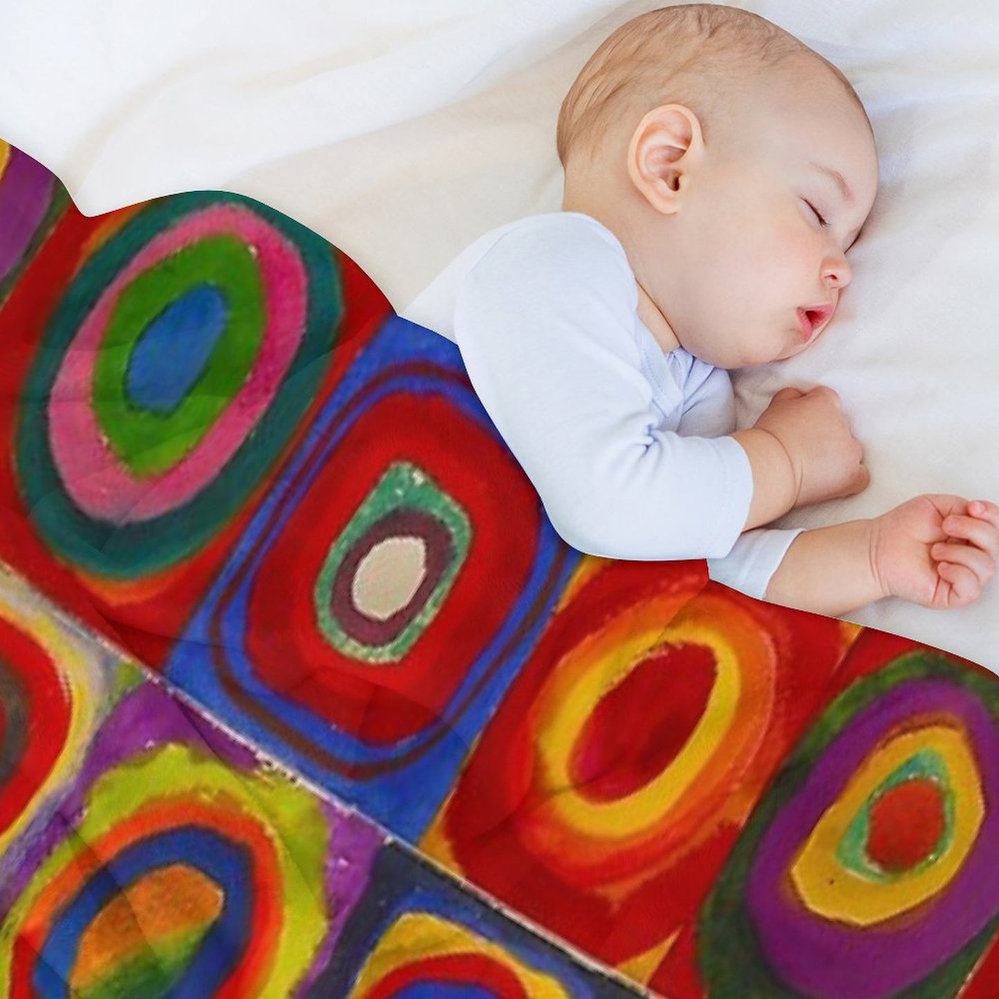 KANDINSKY HD - Color Study Squares Art Painting Throw Blanket