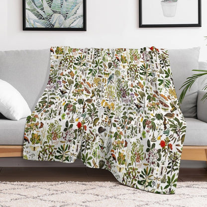 New Zealand Biology Throw Blanket