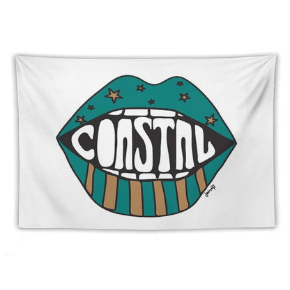 Coastal Carolina Funky Lips Tapestry