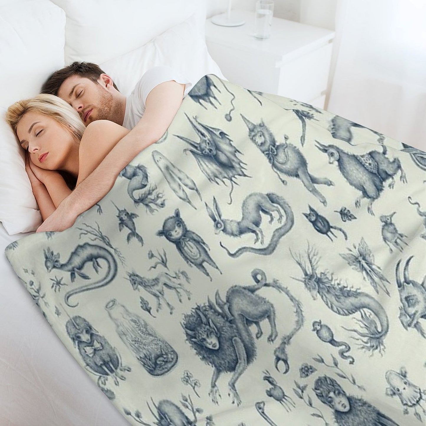 Beings And Creatures Throw Blanket