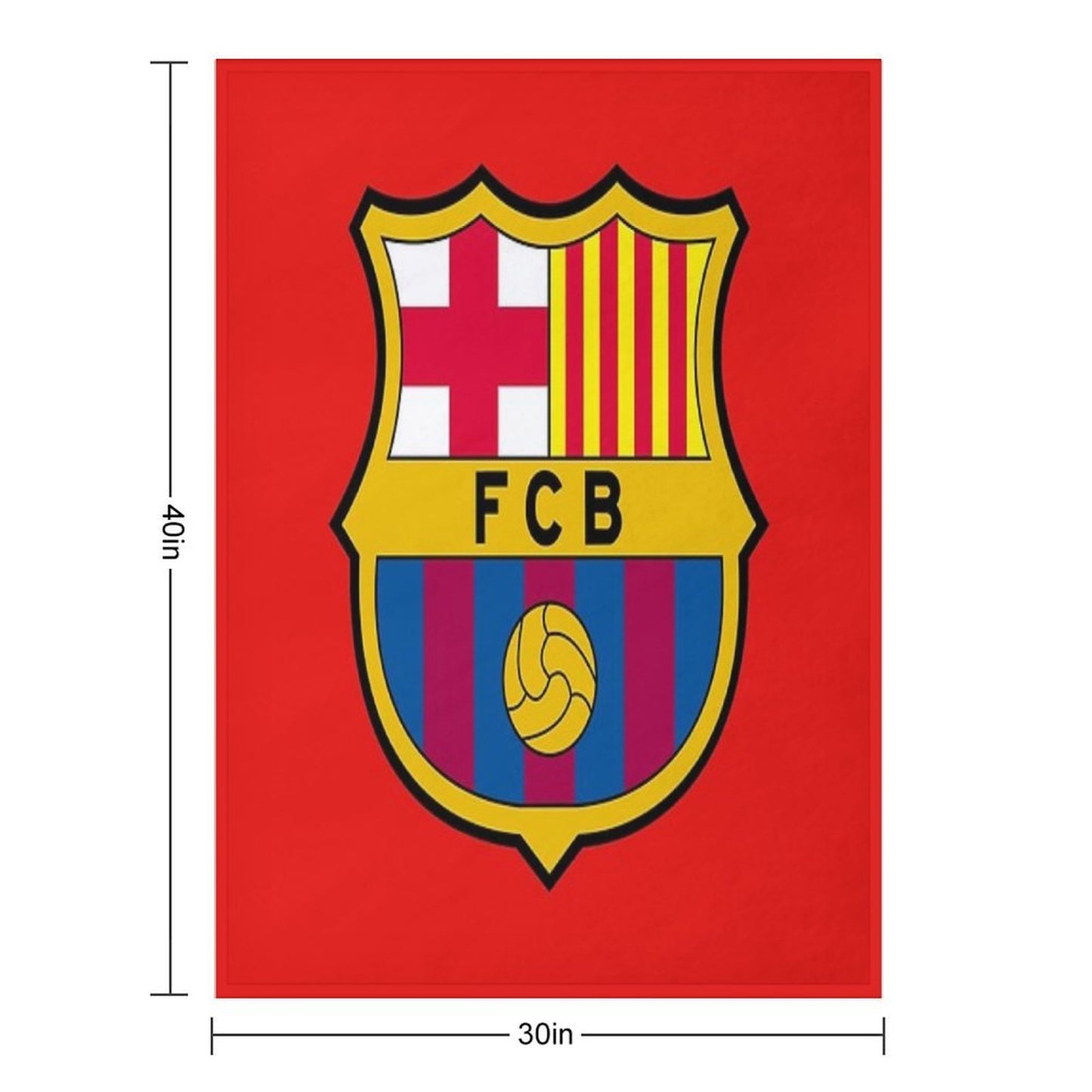FC Barcelona-Logo Throw Blanket