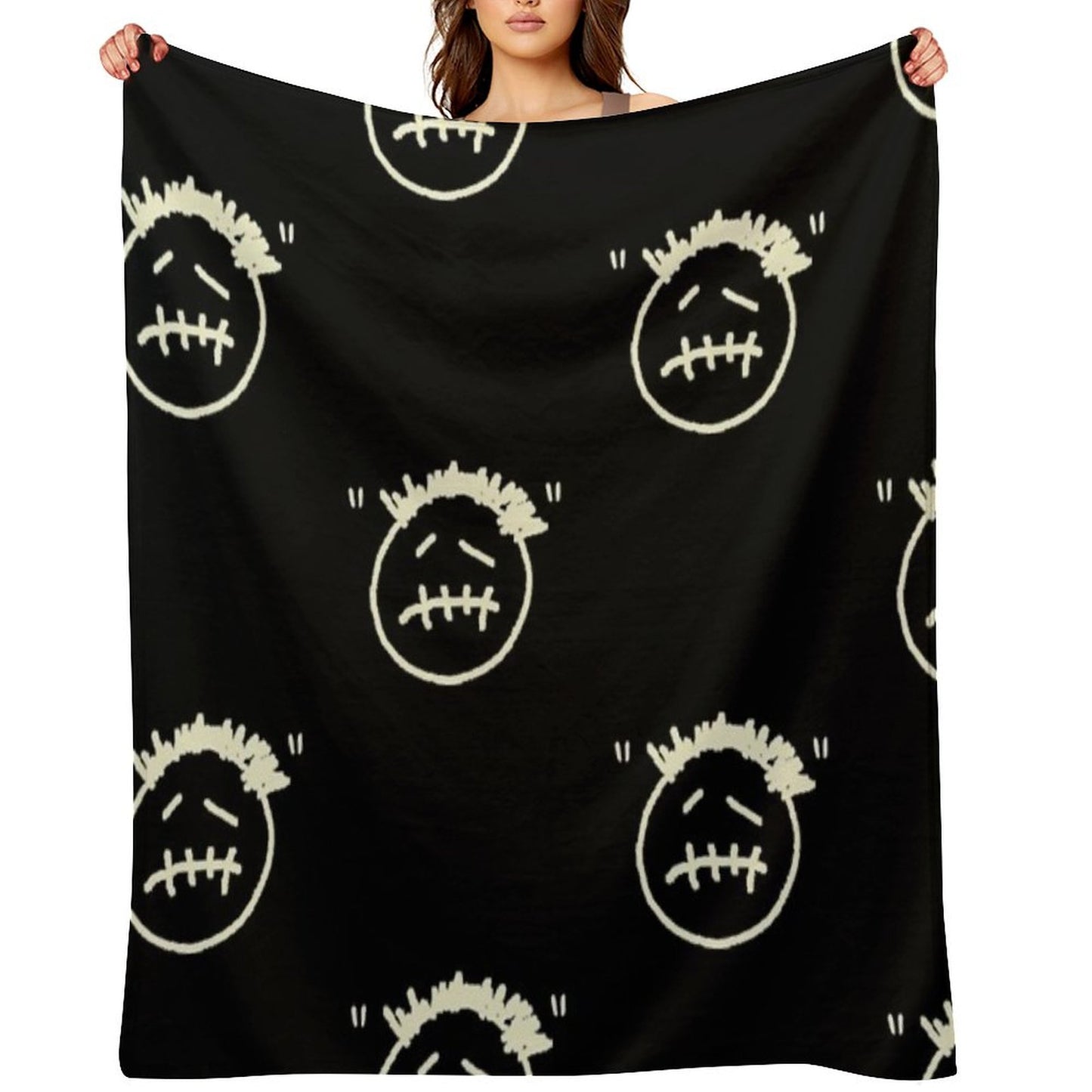 Cactus Jack Logo Throw Blanket