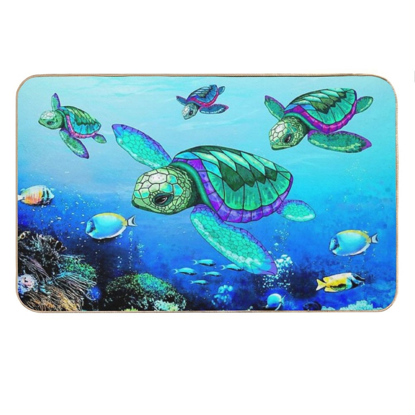 Sea Turtles Dance Bath Mat