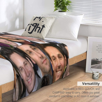 Paul Rudd Collage Throw Blanket