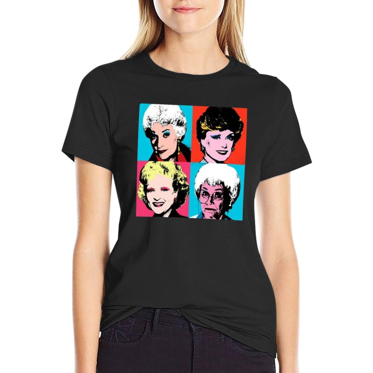 Golden Warhol Girls  Summer-ready Fabric T-Shirt