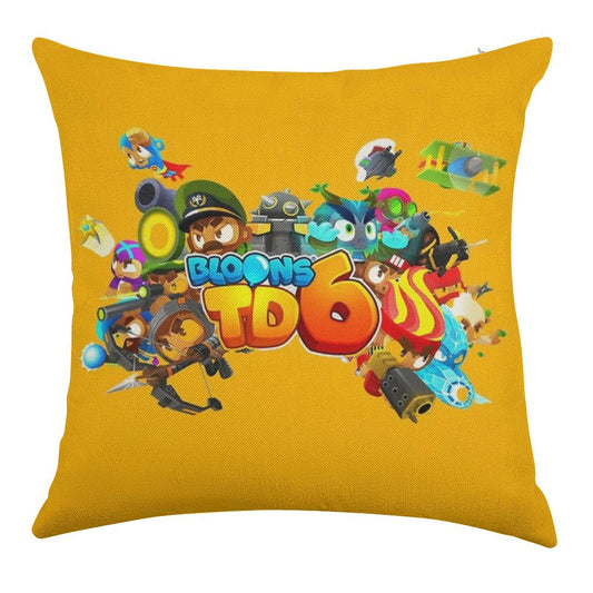 Bloons TD6 Linen Throw Pillow Cover