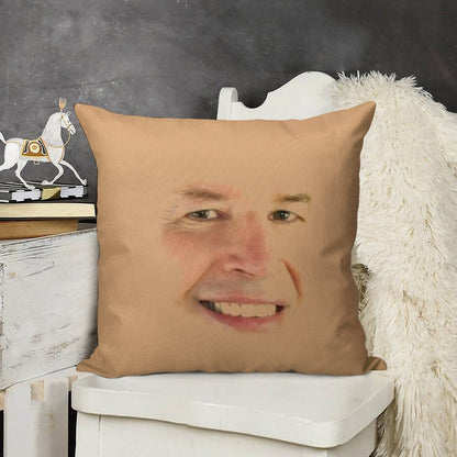 Neil Breen Linen Throw Pillow Cover