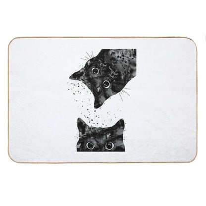 Peeking Cat Bath Mat