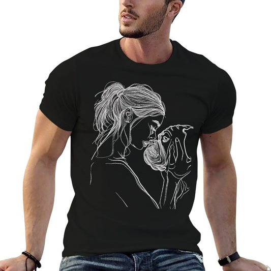 English Bulldog Mom Dog Art Mother&#39;s Day T-Shirt