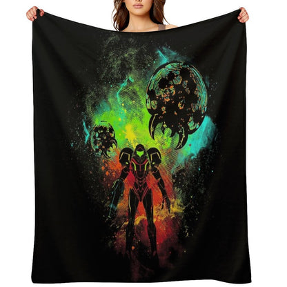Bounty Hunter of Space Throw Blanket