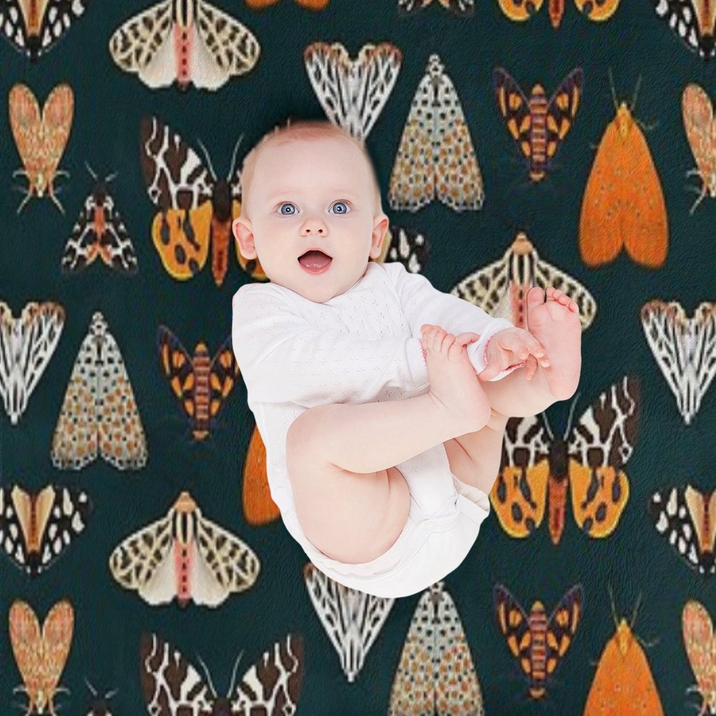 Tiger Moths Throw Blanket