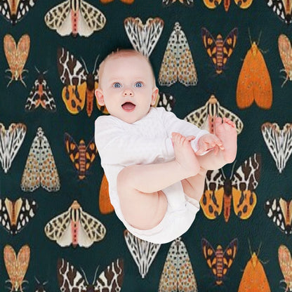 Tiger Moths Throw Blanket