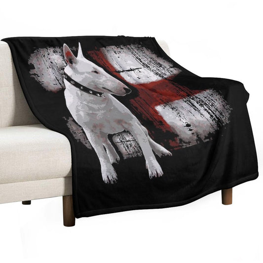 English Bullterrier Love Throw Blanket