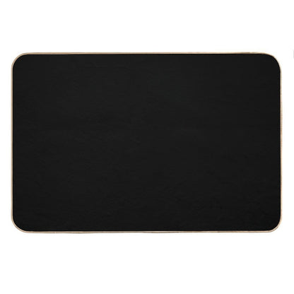 Solid Black Bath Mat