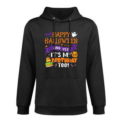 Happy Halloween Birthday Kids Yes Its My Birthday Halloween Versatile Streetwear Hoodie