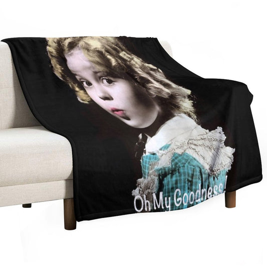 Shirley Temple Oh My Goodness Throw Blanket