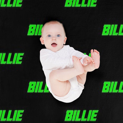Neon Billie (black Bg) Throw Blanket