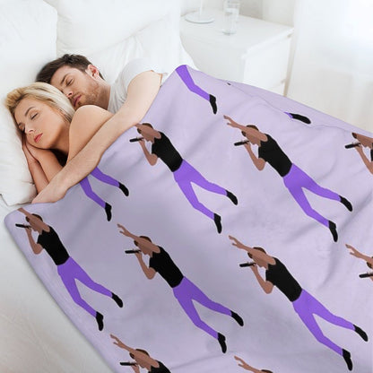 Niall Horan Purple Pants Throw Blanket