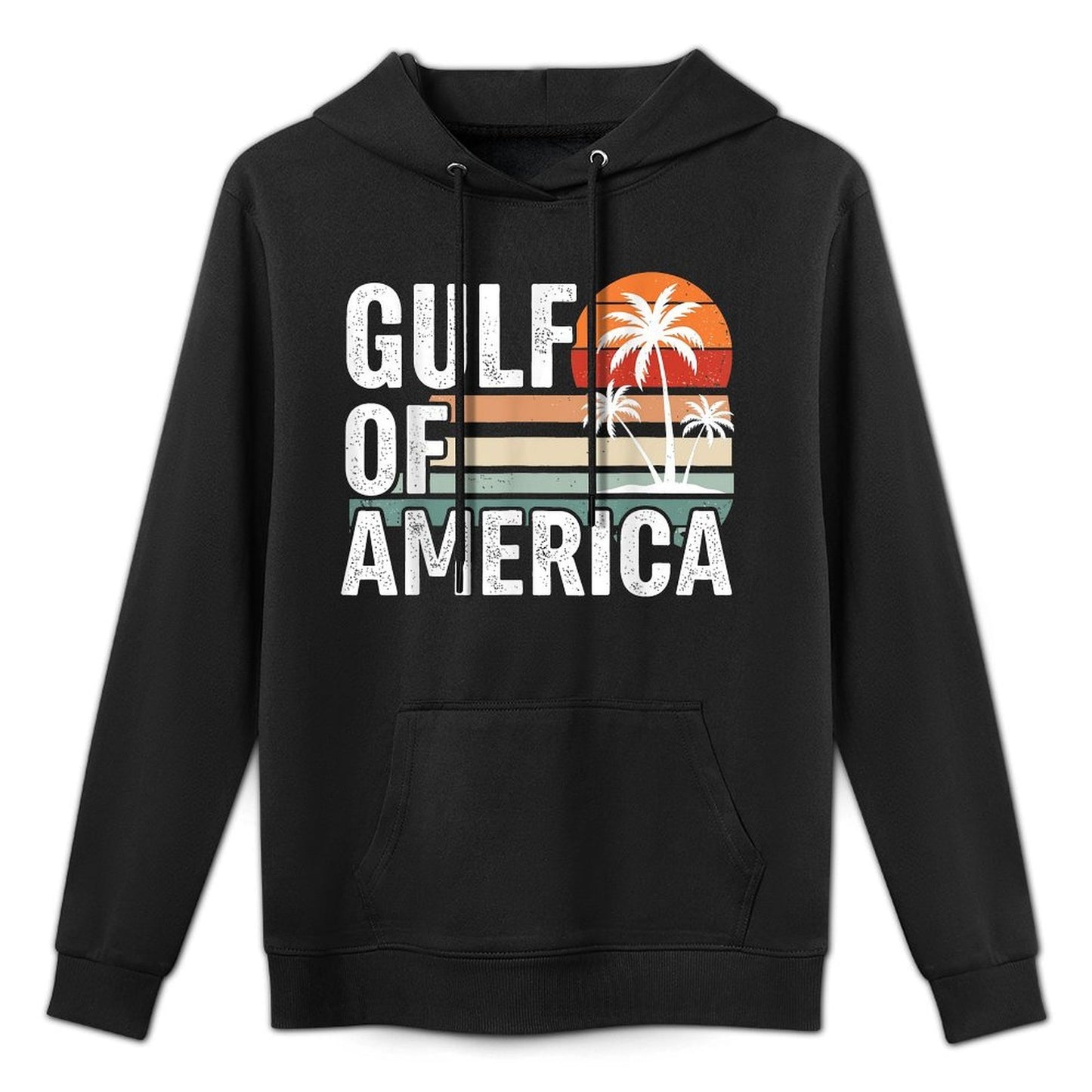 Retro Gulf of America Beach Coastal Vintage USA Adjustable Hood Hoodie