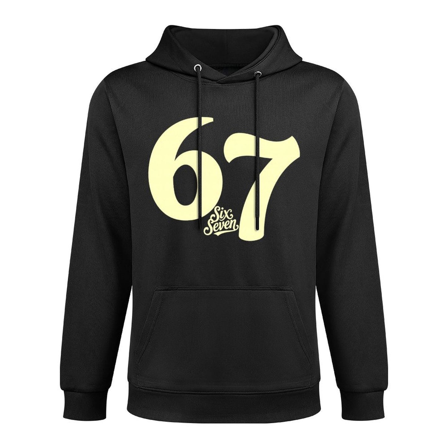 Funny Six Seven 6 7 67 Meme Gen Alpha Slang Boys Girls Kids Medium-Weight Fabric Hoodie
