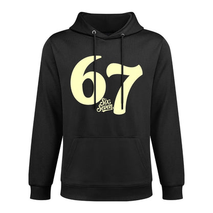 Funny Six Seven 6 7 67 Meme Gen Alpha Slang Boys Girls Kids Medium-Weight Fabric Hoodie