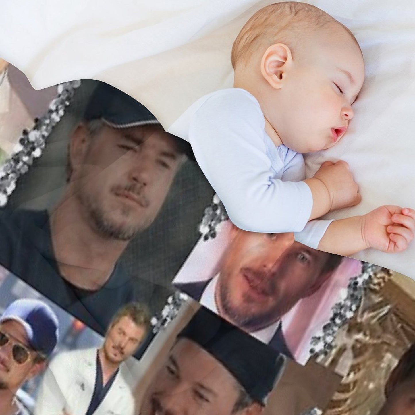 Mark Sloan Collage Throw Blanket