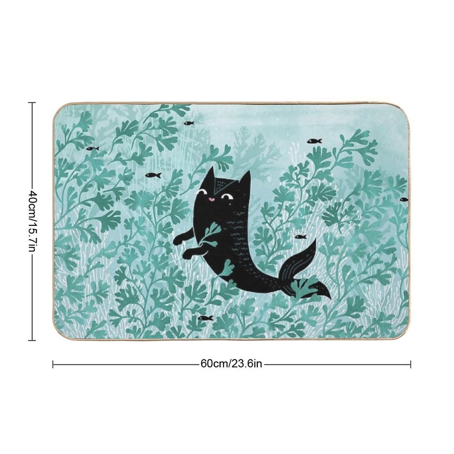Undersea (Mint Remix) Bath Mat