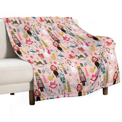 The Nutcracker - Blush by Andrea Lauren Throw Blanket