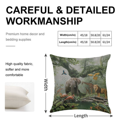 PROJECT PARADISE Linen Throw Pillow Cover