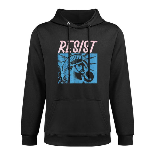 Resist Statue Liberty Bubblegum Protest Equality Men Women Versatile Streetwear Hoodie