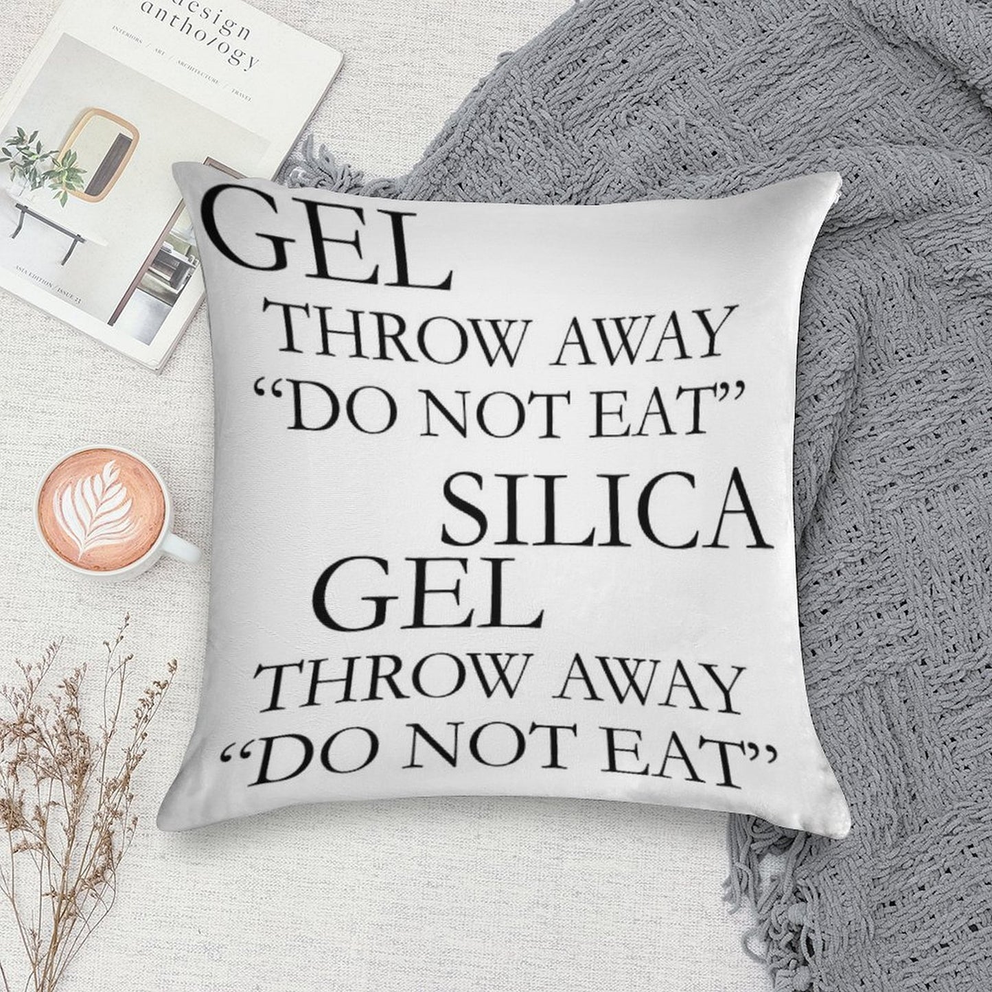 SILICA GEL Soft Fade-Resistant Throw Pillow