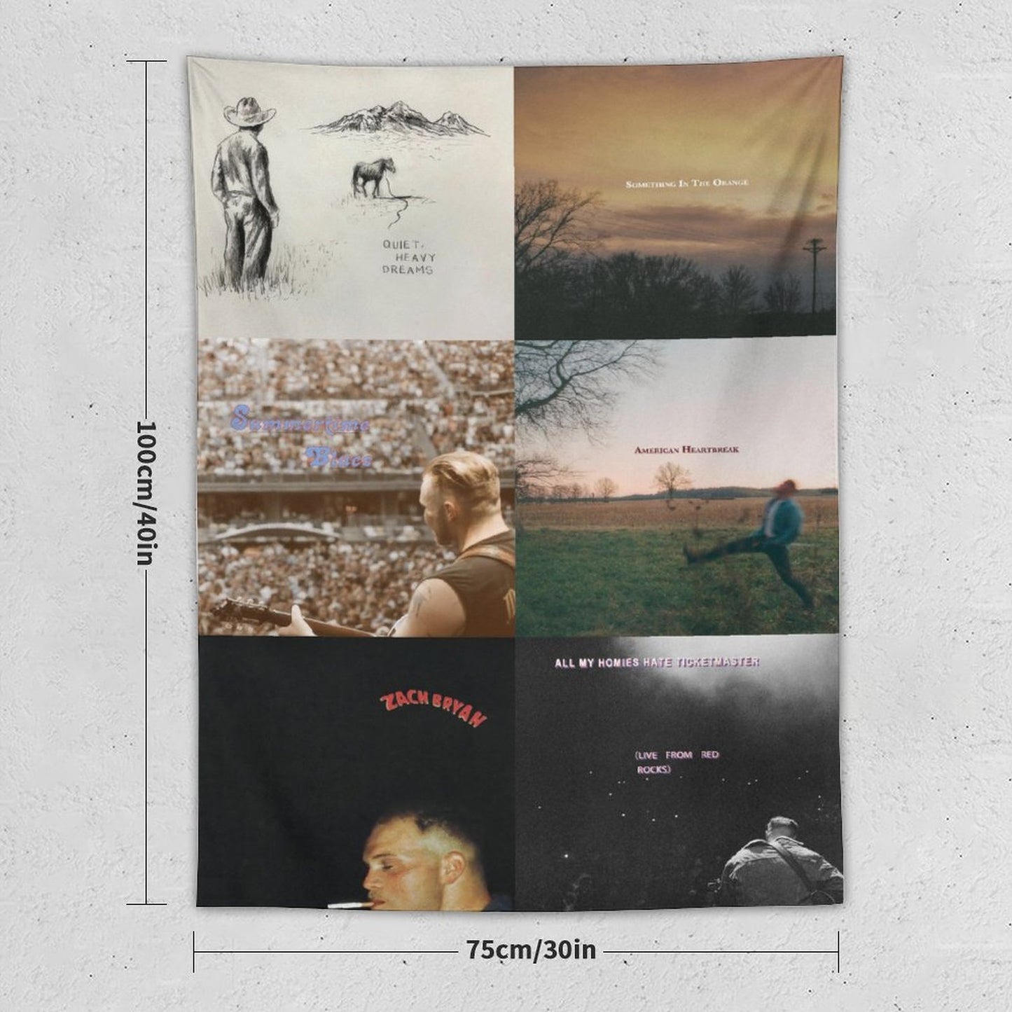 Zach Singer Bryan 6 Ablum Collections Cover Tapestry