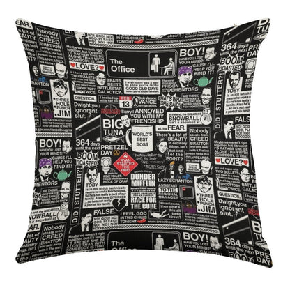 Wise Words From The Office - The Office Quotes Linen Throw Pillow Cover