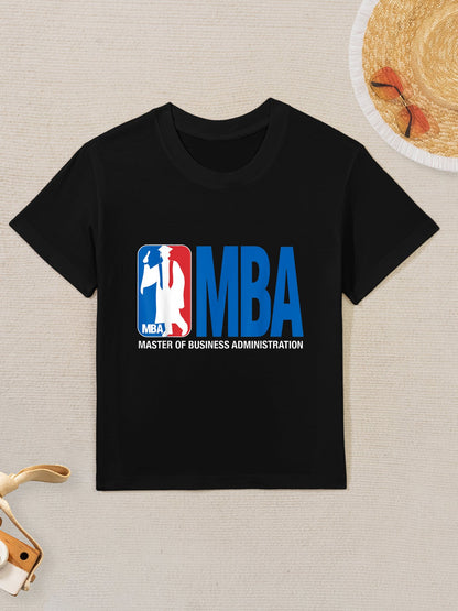 MBA Masters Degree Graduation Basketball Theme Pun Grad Kids T-Shirt