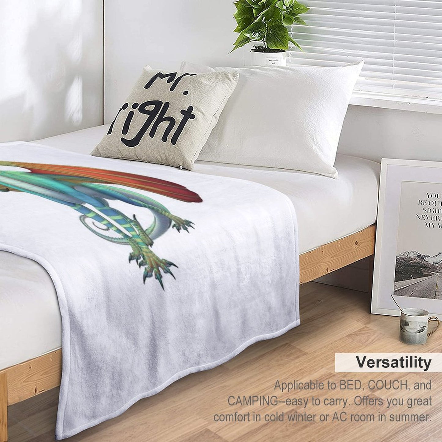 Glory The RainWing Throw Blanket