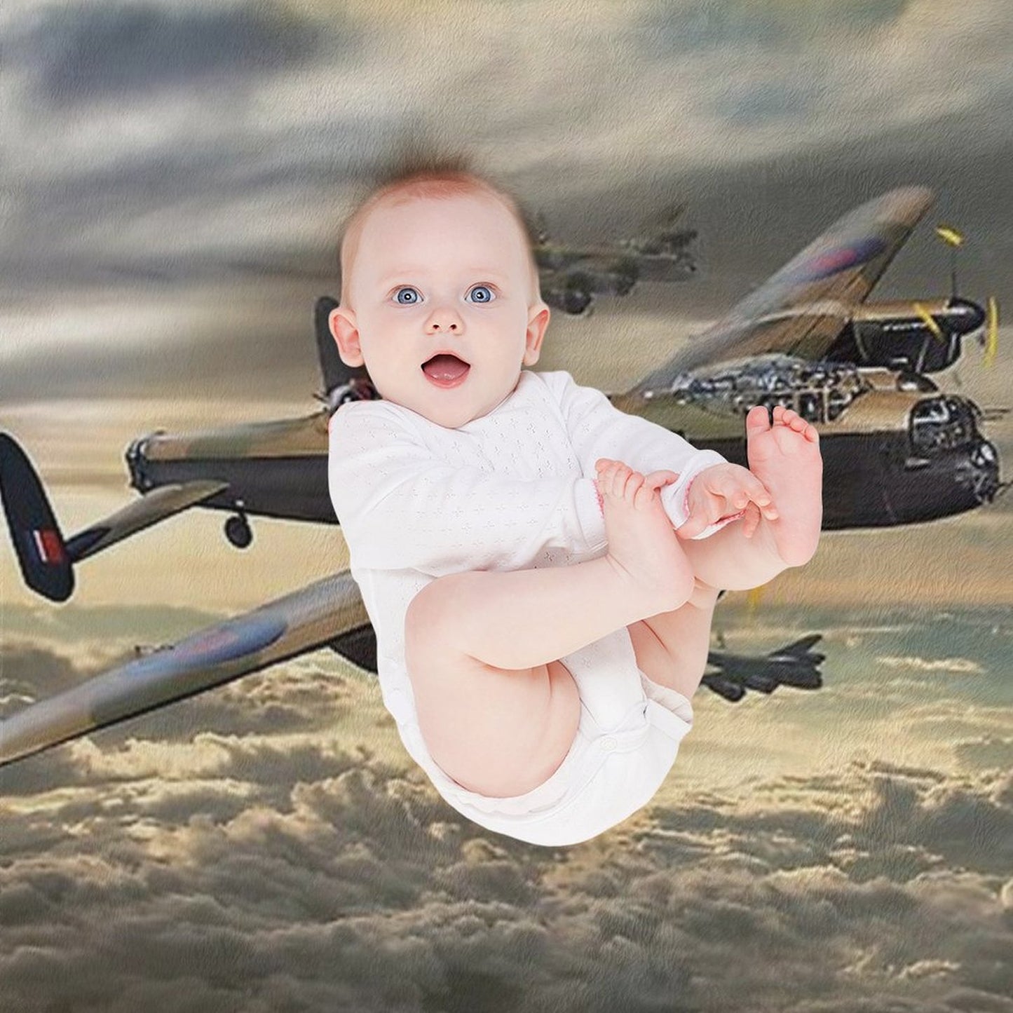 Avro Lancaster Throw Blanket