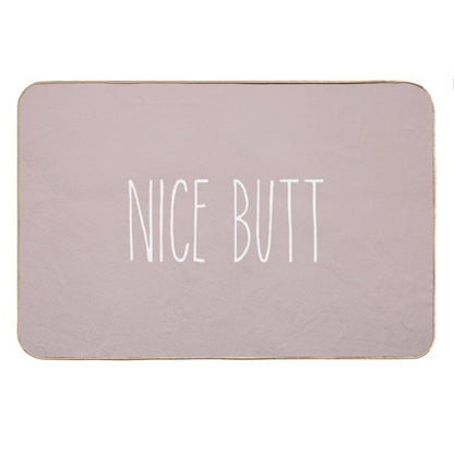 Nice Butt Matching Bath Mat And Shower Curtain Bath Mat