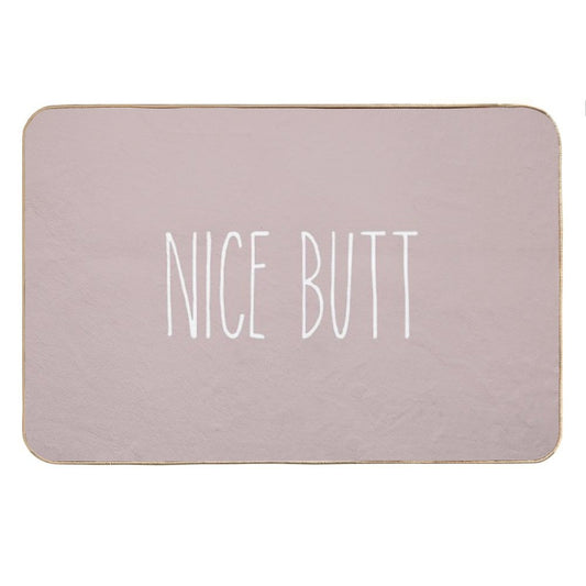 Nice Butt Matching Bath Mat And Shower Curtain Bath Mat