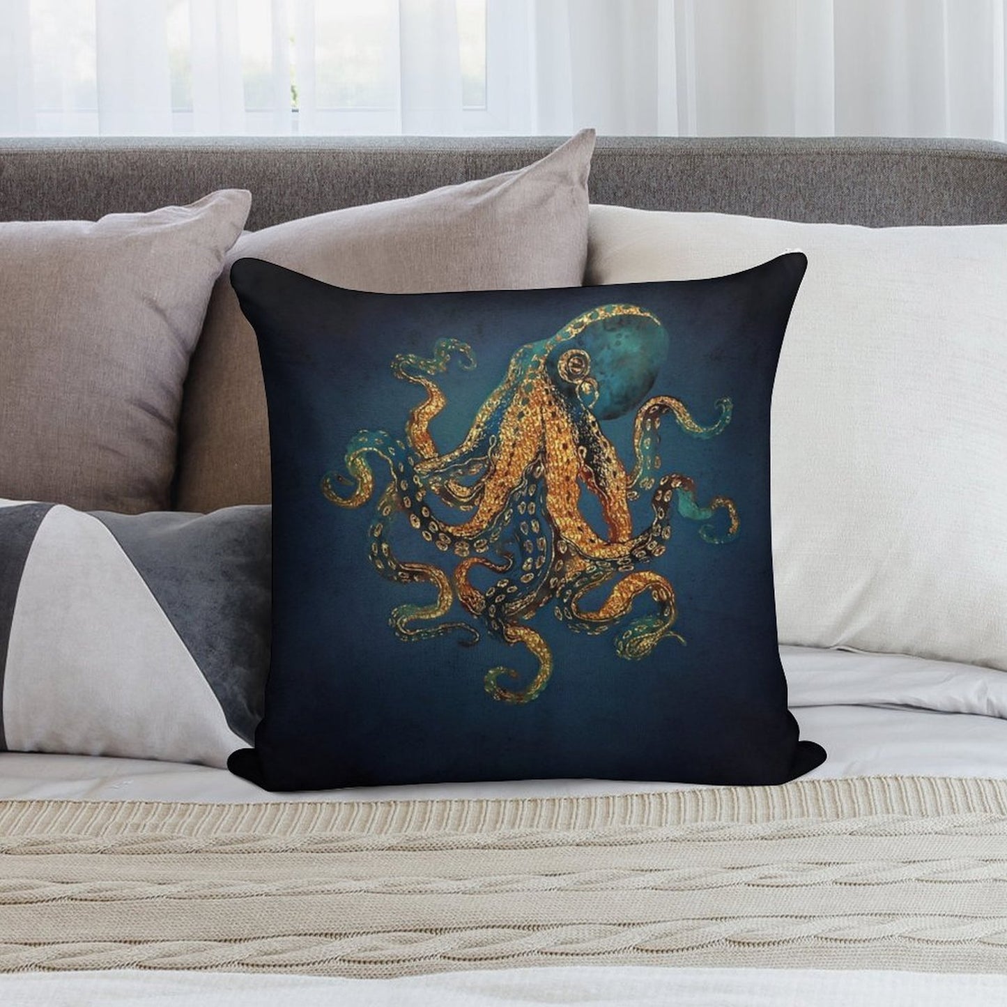Underwater Dream IV Soft Washable Throw Pillow