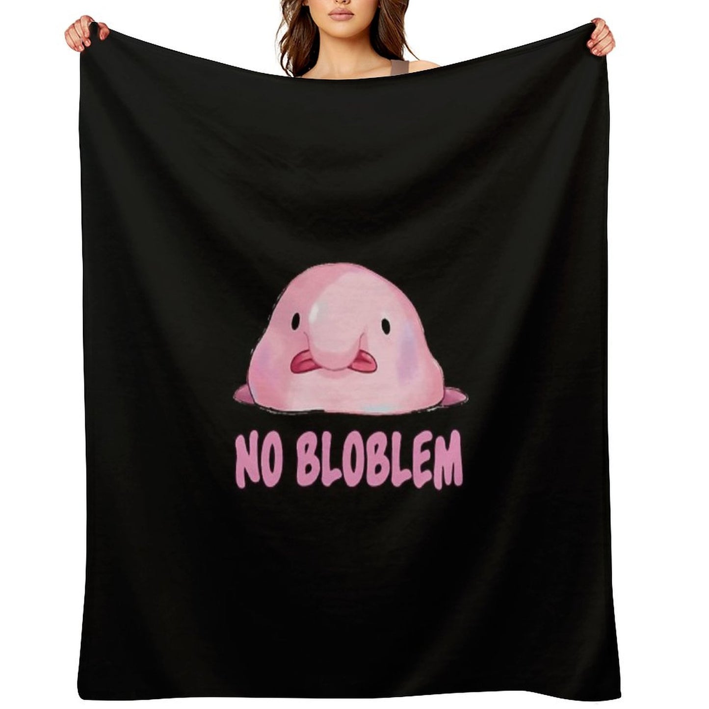 Blobfish Throw Blanket