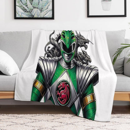 Green Ranger Full Power Throw Blanket