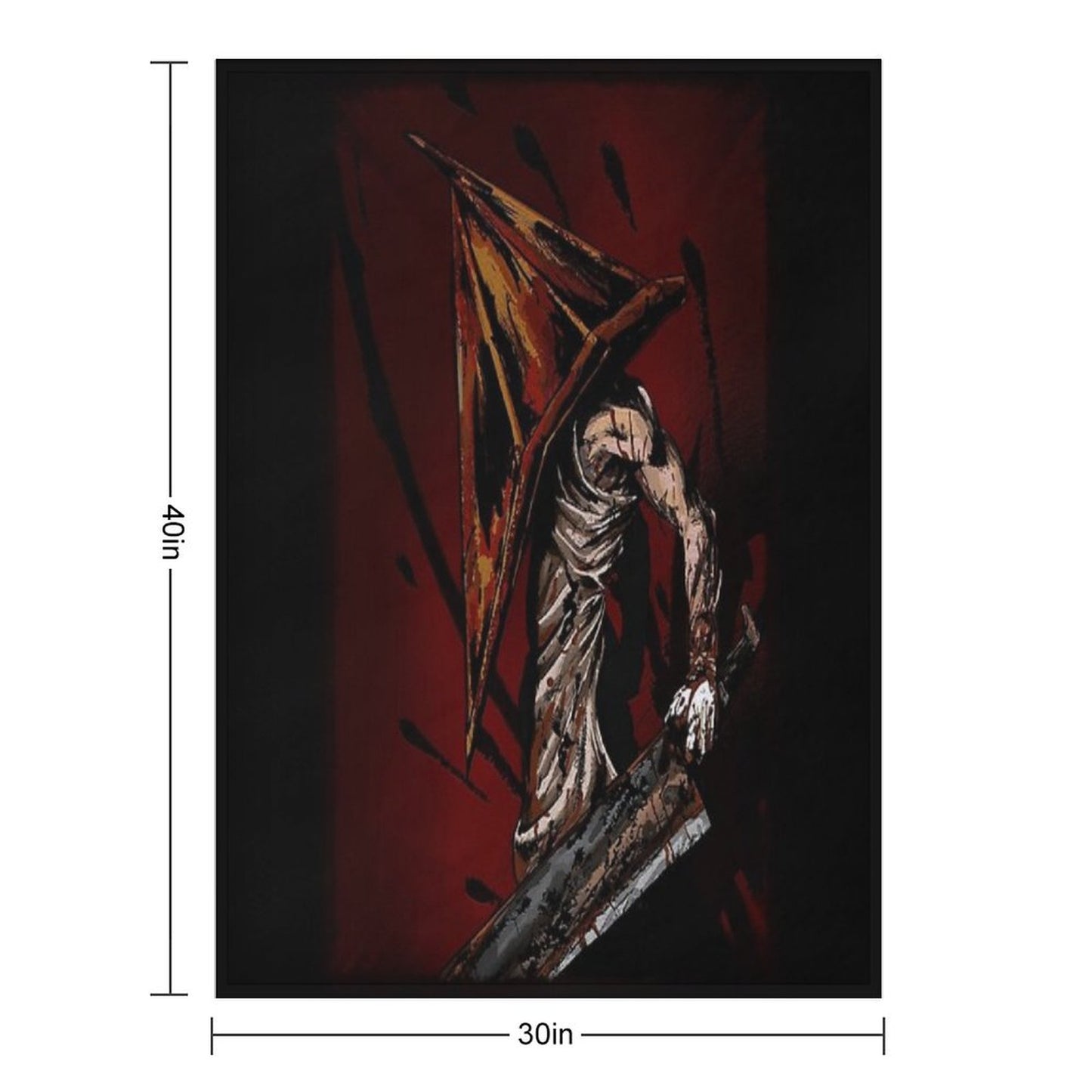 Pyramid Head Throw Blanket