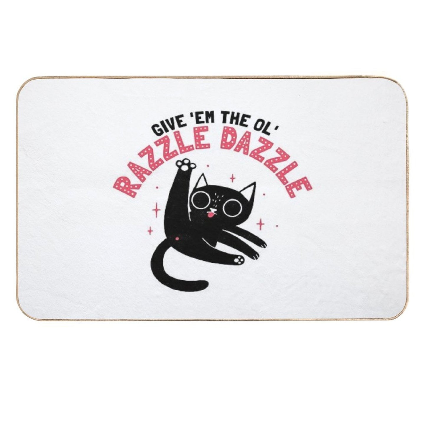 The Ol' Razzle Dazzle  Easy Maintenance Bath Mat