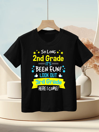 So Long 2nd Grade Here I Come 3rd Grader Graduation Gifts Kids T-Shirt
