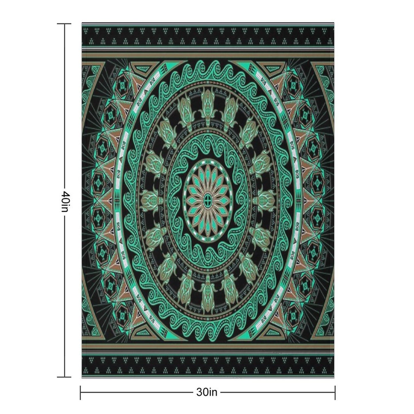 The Turtle (Keya) Throw Blanket