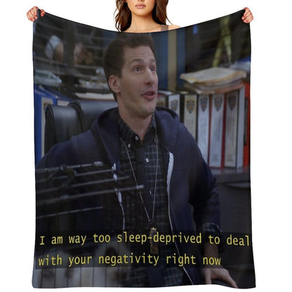 Jake Peralta Is Sleep Deprived Throw Blanket