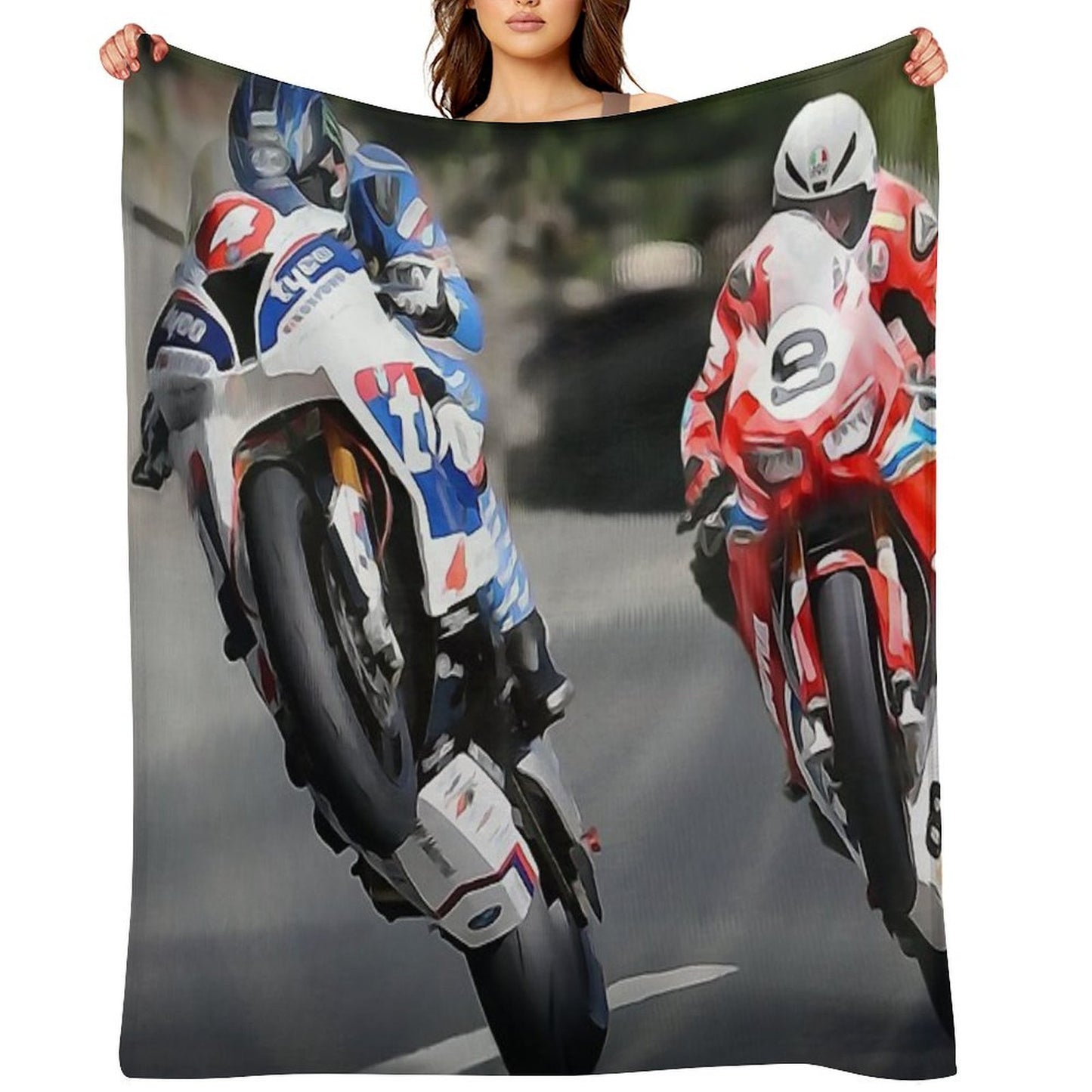 Isle of Man TT Intensity Throw Blanket